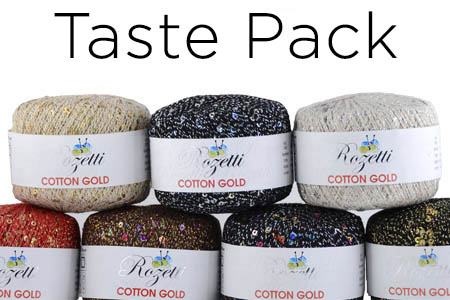 Cotton Gold Taste Pack Yarn - Rozetti Yarns